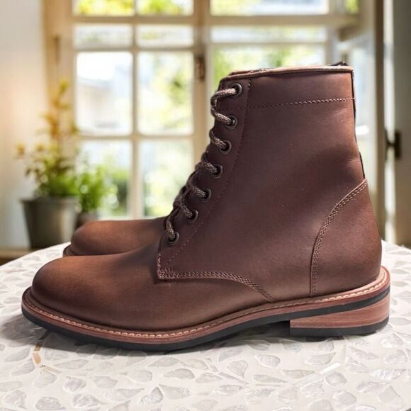 Nisolo Anthropologie Amalia All-Weather Lace Up Boot NEW - Picture 4 of 9